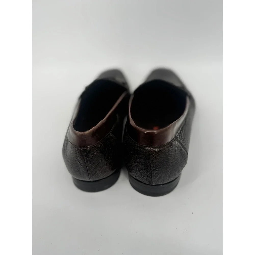 Mezlan Mens 9 Brown Genuine Ostrich Leg‎ Horsebit Loafers Exotic Leather Shoes
